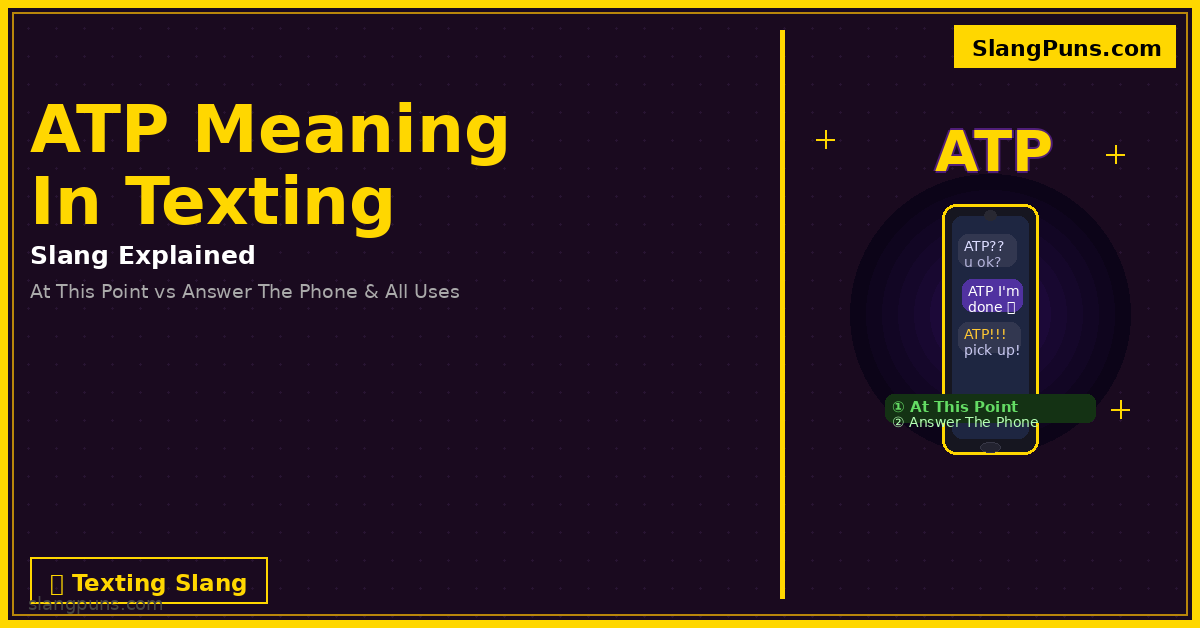 atp meaning texting