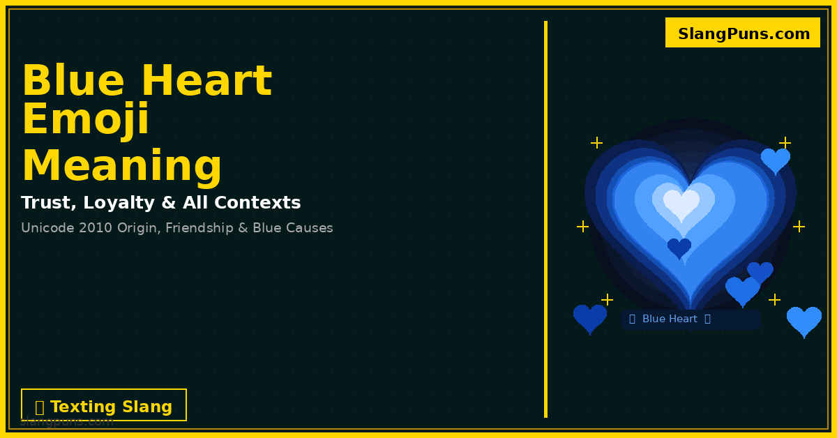 blue heart emoji meaning