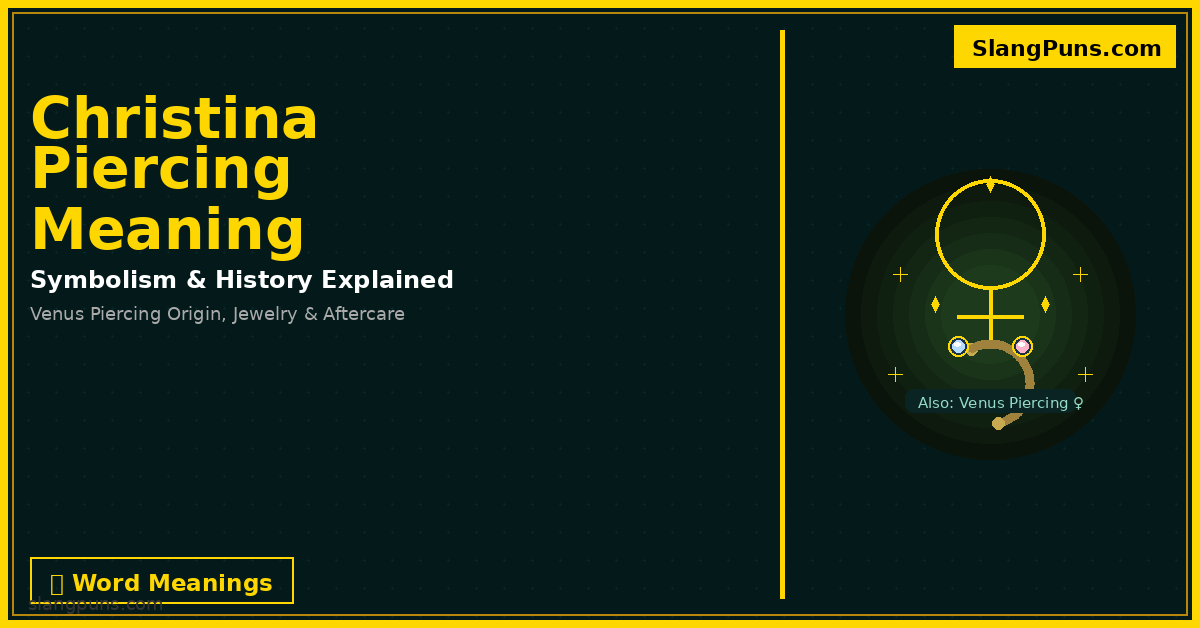 christina piercing meaning