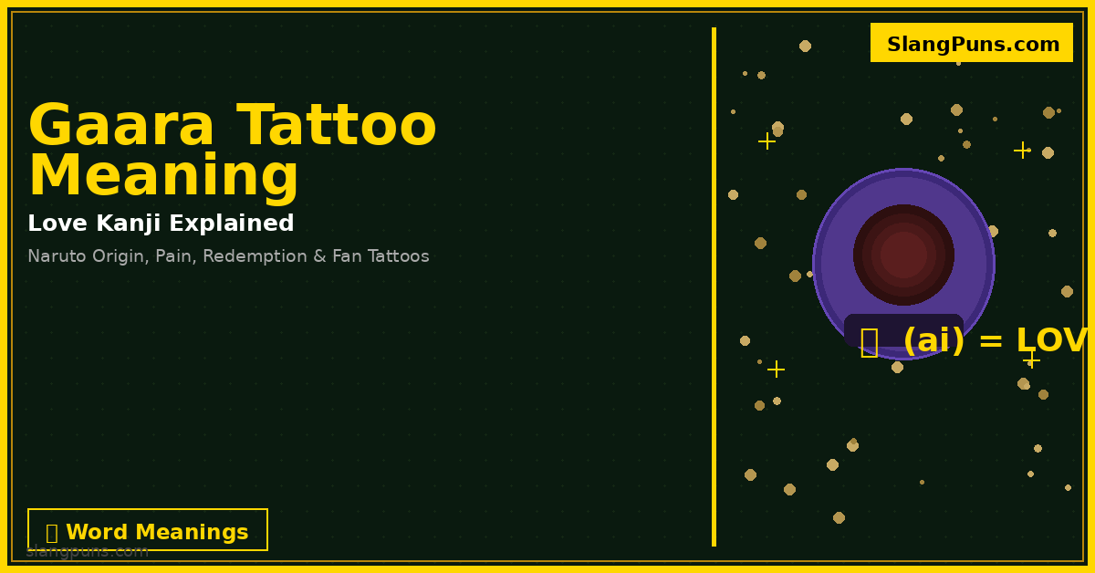 gaara tattoo meaning