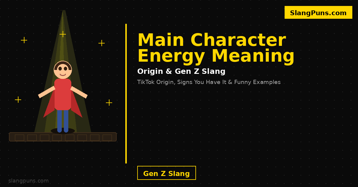 main character energy meaning
