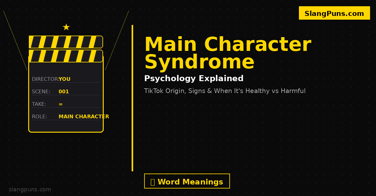main character syndrome meaning psychology
