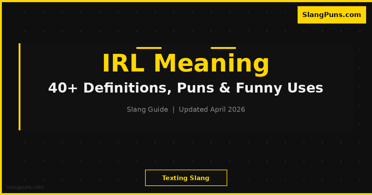 IRL meaning