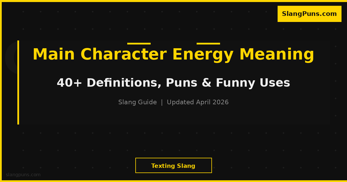 MAIN CHARACTER ENERGY meaning
