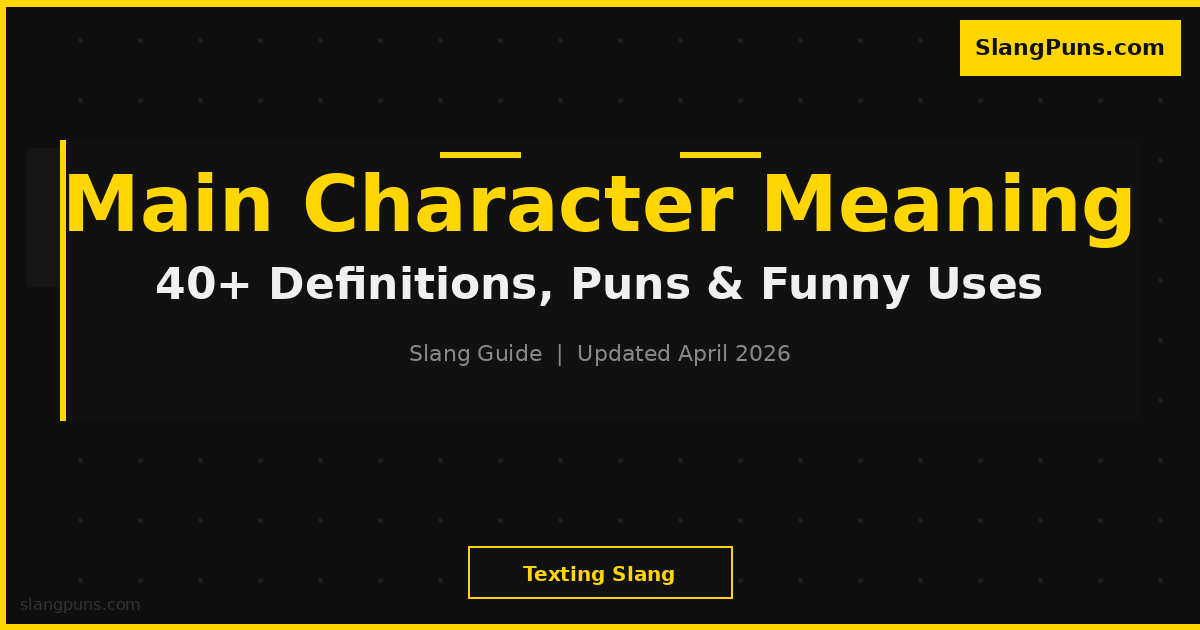 MAIN CHARACTER meaning