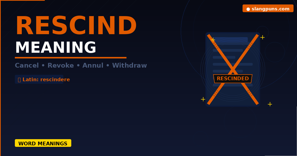 rescind meaning