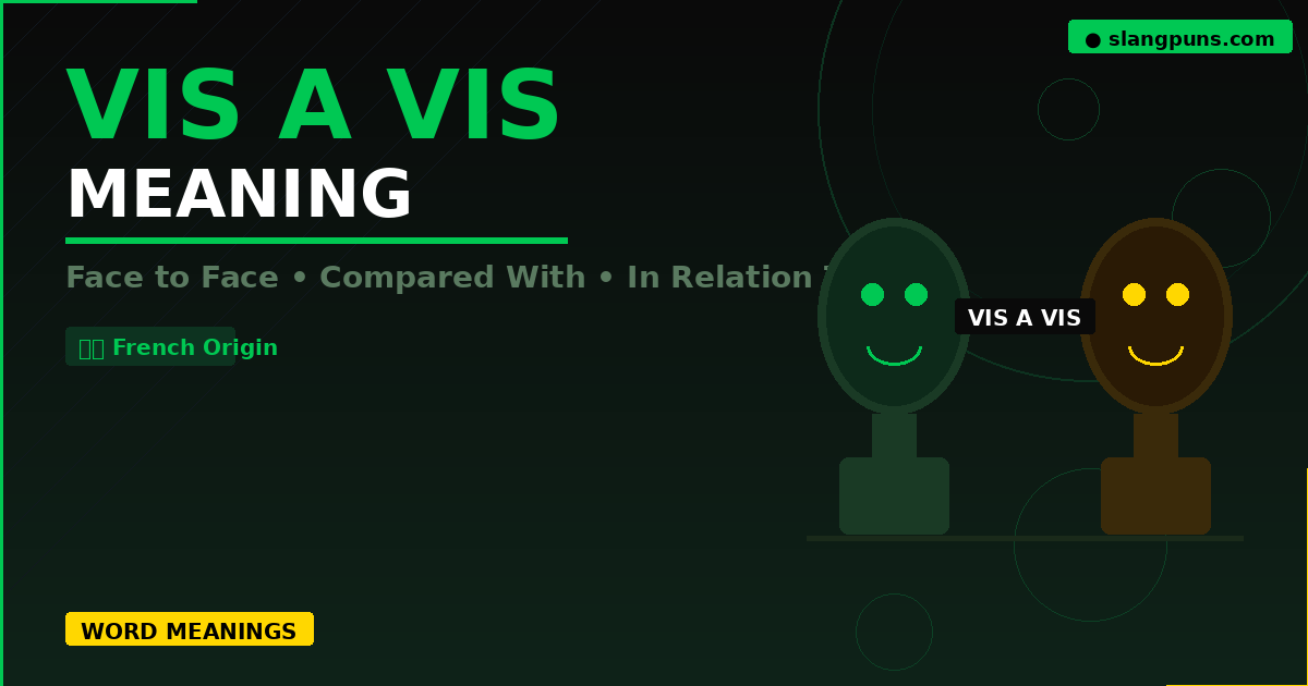 vis a vis meaning