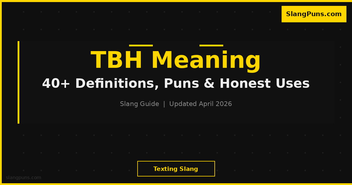 TBH meaning