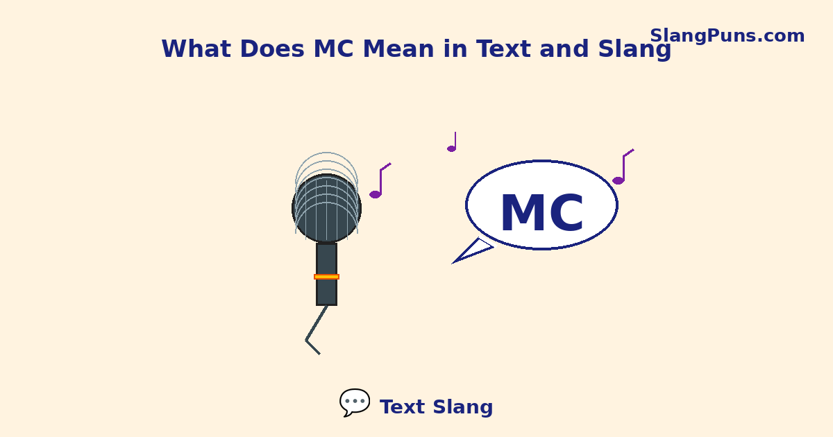 what does mc mean in text and slang