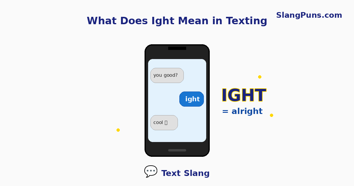 what does ight mean in texting