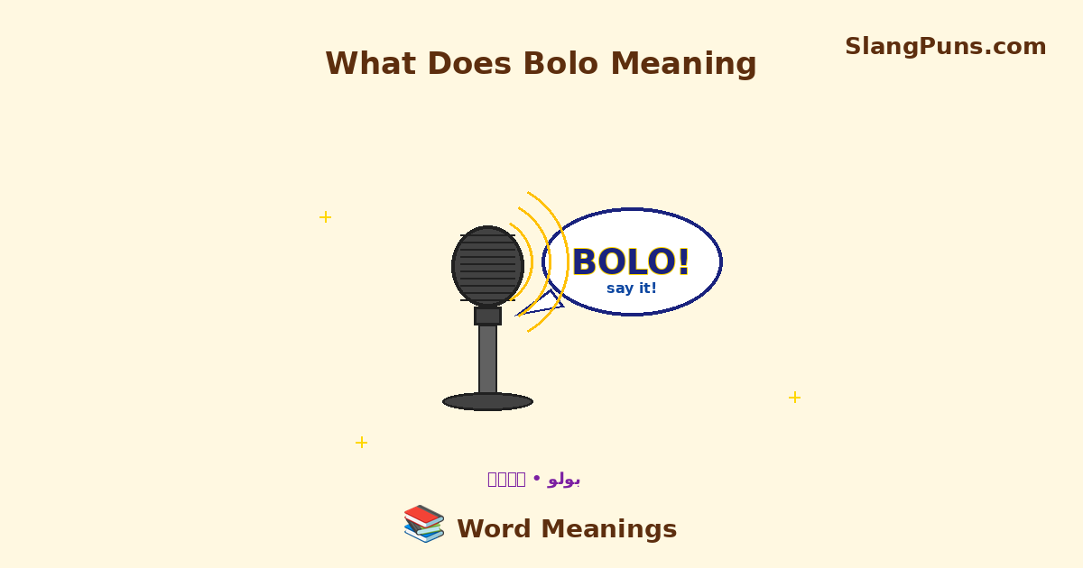 what does bolo meaning